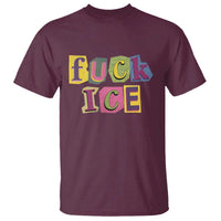 Fck Ice T Shirt Immigration Activist Magazine Cutout Paper Graphic