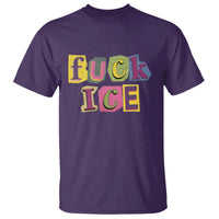 Fck Ice T Shirt Immigration Activist Magazine Cutout Paper Graphic