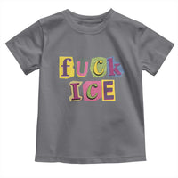 Fck Ice Toddler T Shirt Immigration Activist Magazine Cutout Paper Graphic