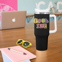 Fck Ice Tumbler With Handle Immigration Activist Magazine Cutout Paper Graphic
