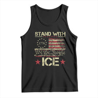 Stand With Ice Tank Top Immigration Officers American Flag Border Patrol