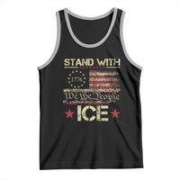 Stand With Ice Tank Top Immigration Officers American Flag Border Patrol