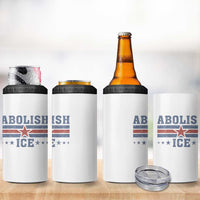 Abolish Ice 4 in 1 Can Cooler Tumbler Resist Support Immigrants Refugees