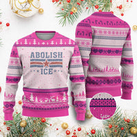 Abolish Ice Ugly Christmas Sweater Resist Support Immigrants Refugees