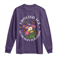 Abolish Ice No Human Is Illegal Long Sleeve Shirt Immigration Rights Protest