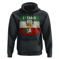 I Stand With Iran Hoodie Free Iran Support Persian Lion Flag