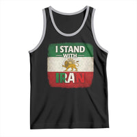 I Stand With Iran Tank Top Free Iran Support Persian Lion Flag