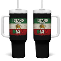 I Stand With Iran Tumbler With Handle Free Iran Support Persian Lion Flag