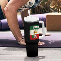 I Stand With Iran Tumbler With Handle Free Iran Support Persian Lion Flag