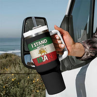 I Stand With Iran Tumbler With Handle Free Iran Support Persian Lion Flag