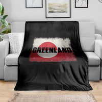 Greenland Pride Patriotic Greenlander Heritage Vintage Flag Throw Blanket
