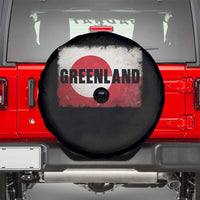 Greenland Pride Patriotic Greenlander Heritage Vintage Flag Spare Tire Cover