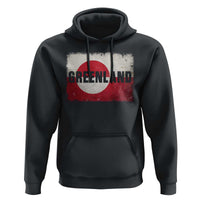 Greenland Pride Patriotic Greenlander Heritage Vintage Flag Hoodie