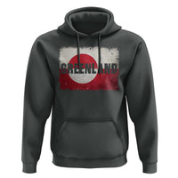 Greenland Pride Patriotic Greenlander Heritage Vintage Flag Hoodie