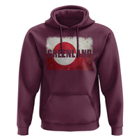 Greenland Pride Patriotic Greenlander Heritage Vintage Flag Hoodie