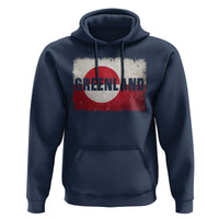 Greenland Pride Patriotic Greenlander Heritage Vintage Flag Hoodie