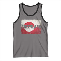 Greenland Pride Patriotic Greenlander Heritage Vintage Flag Tank Top