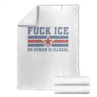 Fck Ice No Human Is Illegal Throw Blanket Political Protest Immigration Activist