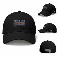 Fck Ice No Human Is Illegal Baseball Cap Political Protest Immigration Activist