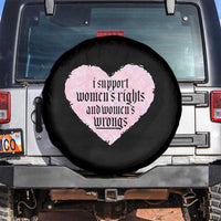 Funny I Support Women's Rights And Women's Wrongs Spare Tire Cover Barbed Wire Heart