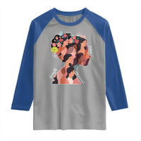 International Women's Day Raglan Shirt Justice Strength Empowerment Feminist