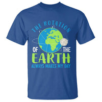 Funny The Rotation Of The Earth Always Makes My Day T Shirt Climate Change Earth Day Moon
