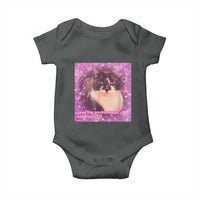 Funny Save The Environment Eat Plastic Baby Onesie Cat Meme