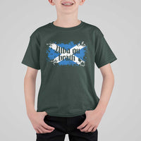 Alba Gu Brath T Shirt For Kid Vintage Scottish Scotland Flag Saltire