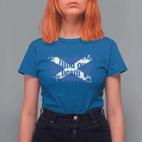 Alba Gu Brath T Shirt For Women Vintage Scottish Scotland Flag Saltire