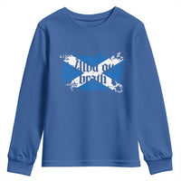 Alba Gu Brath Youth Sweatshirt Vintage Scottish Scotland Flag Saltire