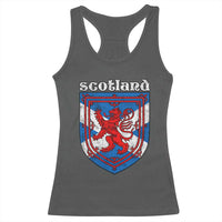 Scottish Pride Racerback Tank Top Scottish Rampant Lion Flag Scotland Coat of Arms