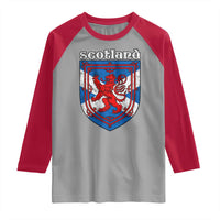 Scottish Pride Raglan Shirt Scottish Rampant Lion Flag Scotland Coat of Arms