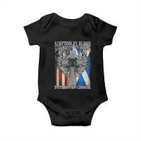Scottish American Baby Onesie Scottish By Blood American By Birth Patriot By Choice