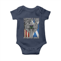 Scottish American Baby Onesie Scottish By Blood American By Birth Patriot By Choice
