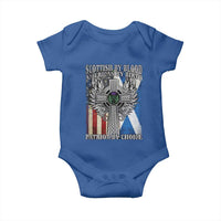 Scottish American Baby Onesie Scottish By Blood American By Birth Patriot By Choice