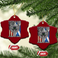 Scottish American Ceramic Ornament Scottish By Blood American By Birth Patriot By Choice - Wonder Print Shop