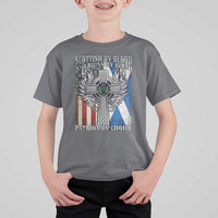 Scottish American T Shirt For Kid Scottish By Blood American By Birth Patriot By Choice