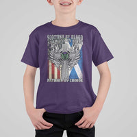 Scottish American T Shirt For Kid Scottish By Blood American By Birth Patriot By Choice