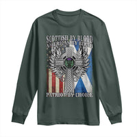 Scottish American Long Sleeve Shirt Scottish By Blood American By Birth Patriot By Choice