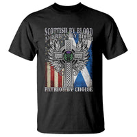Scottish American T Shirt Scottish By Blood American By Birth Patriot By Choice