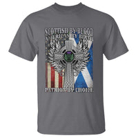Scottish American T Shirt Scottish By Blood American By Birth Patriot By Choice