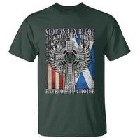 Scottish American T Shirt Scottish By Blood American By Birth Patriot By Choice