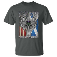 Scottish American T Shirt Scottish By Blood American By Birth Patriot By Choice