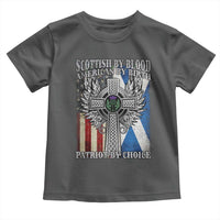 Scottish American Toddler T Shirt Scottish By Blood American By Birth Patriot By Choice