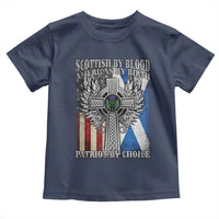 Scottish American Toddler T Shirt Scottish By Blood American By Birth Patriot By Choice