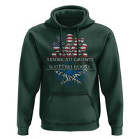 American Grown With Scottish Roots Hoodie Scottish American Heritage Thistle Flower