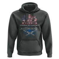 American Grown With Scottish Roots Hoodie Scottish American Heritage Thistle Flower