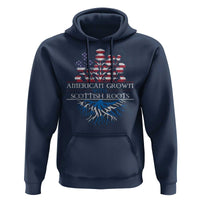 American Grown With Scottish Roots Hoodie Scottish American Heritage Thistle Flower