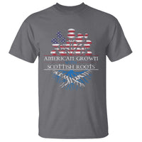 American Grown With Scottish Roots T Shirt Scottish American Heritage Thistle Flower