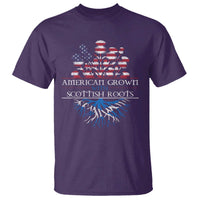 American Grown With Scottish Roots T Shirt Scottish American Heritage Thistle Flower
